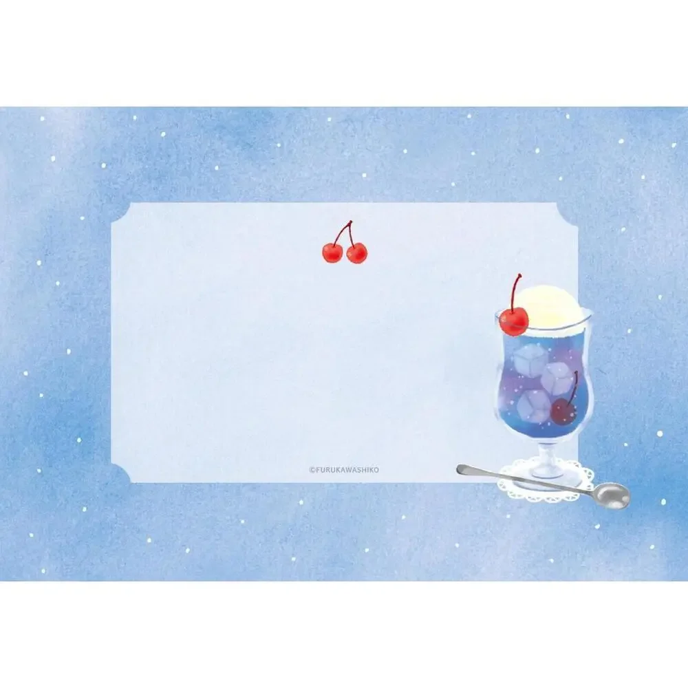 Furukawashiko Cream Soda Letter Sets, Textured Washi Paper Kawaii Stationery